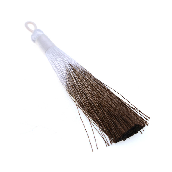 3.5 inch Hand Made Ombre Shaded Tassel - Brown - 10/Pack