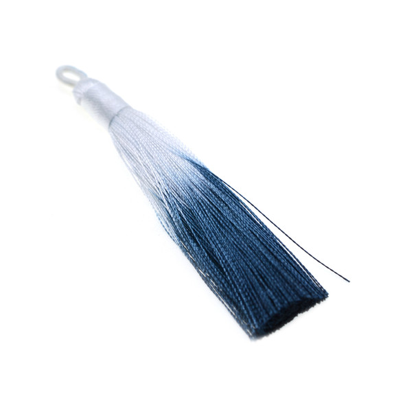 3.5 inch Hand Made Ombre Shaded Tassel - Montana Blue - 10/Pack
