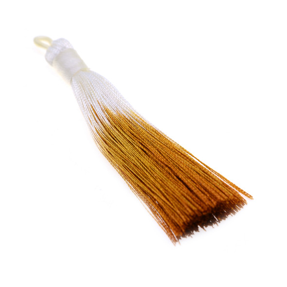 3.5 inch Hand Made Ombre Shaded Tassel - Topaz - 10/Pack