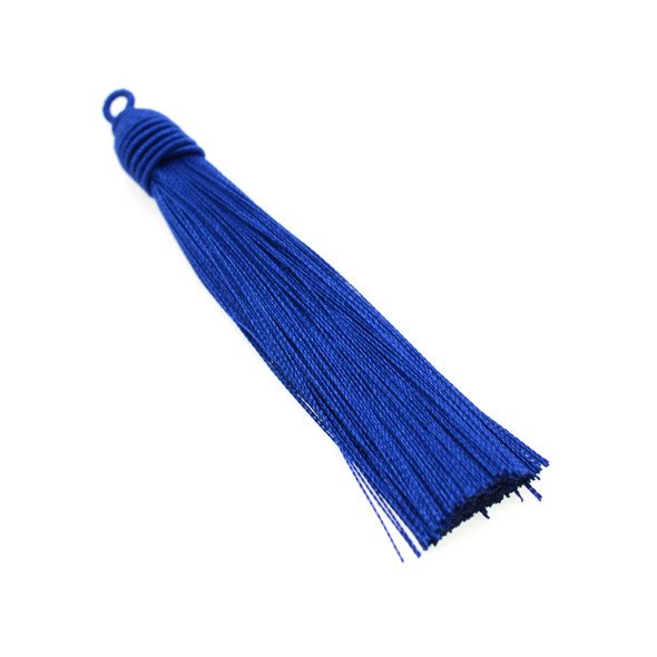 3 Inch Hand Made Beehive Tassel - Blue - 10/Pack