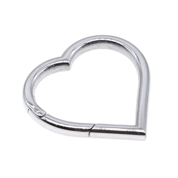 Stainless Steel - 30x30mm Heart Triggerless Clasp - 1/Pack