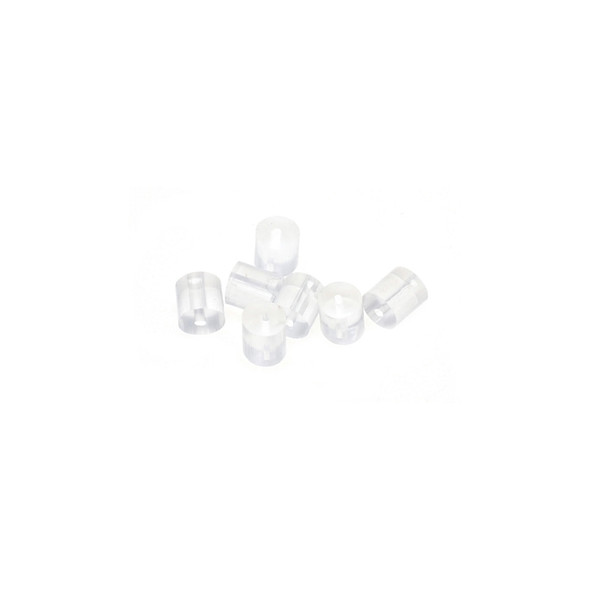 Clear Plastic Earring Back 3x3mm - 500/Pack