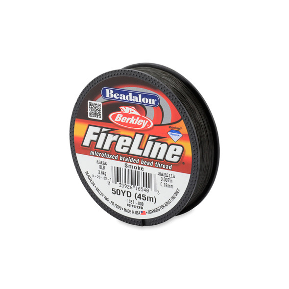 FireLine, 8 lb / 3.6 kg Break Strength, .007 in / 0.18 mm, Smoke, 50 yd / 45 m