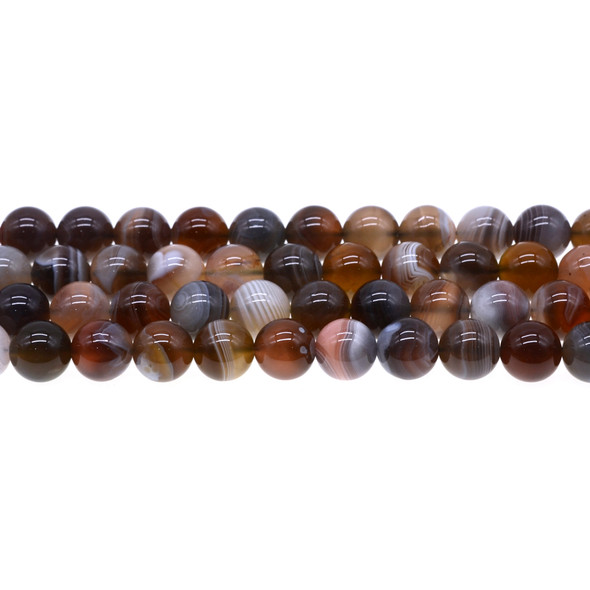 Botswana Agate A Round 10mm - Loose Beads