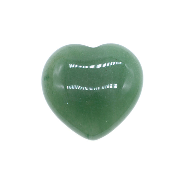 30mm Aventurine Puff Heart