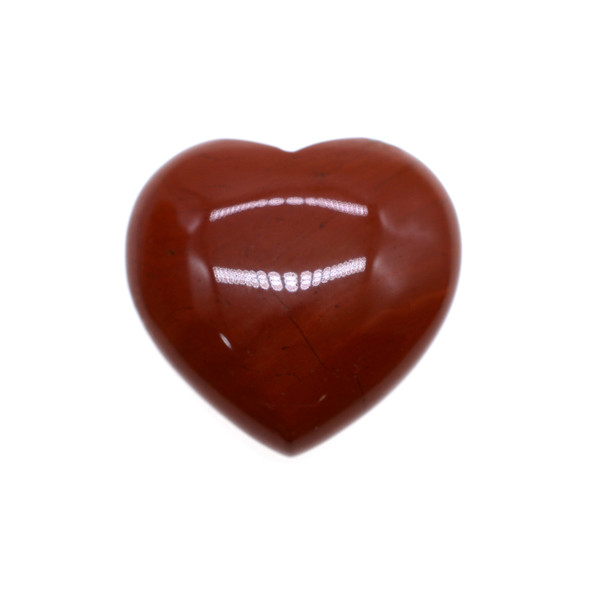 30mm Red Jasper Puff Heart