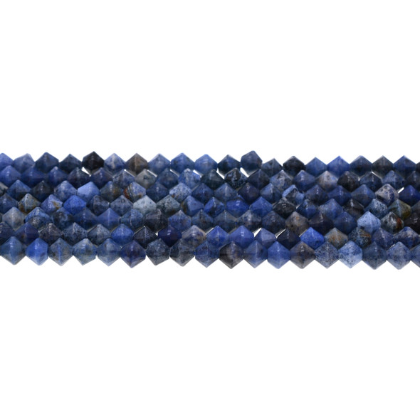 Dumortierite Bicone 6mm - Loose Beads
