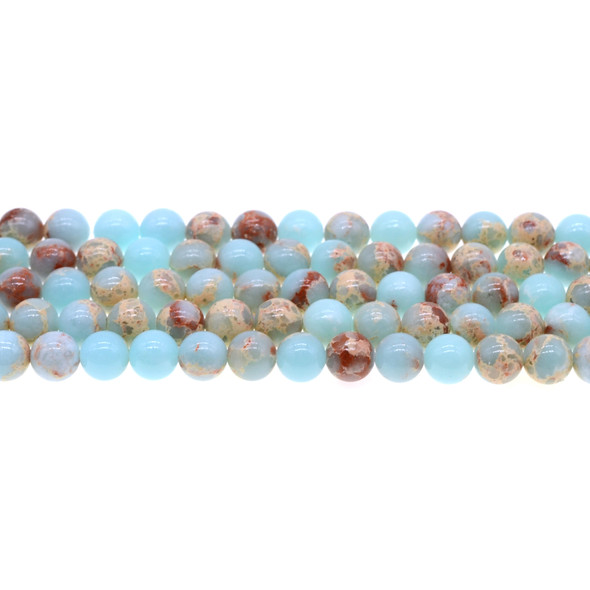 Aqua Terra Jasper Round 8mm - Loose Beads