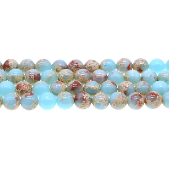 Aqua Terra Jasper Round 10mm - Loose Beads