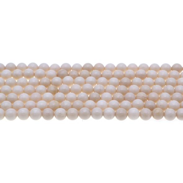 Riverstone Fossil Jasper Round 6mm - Loose Beads