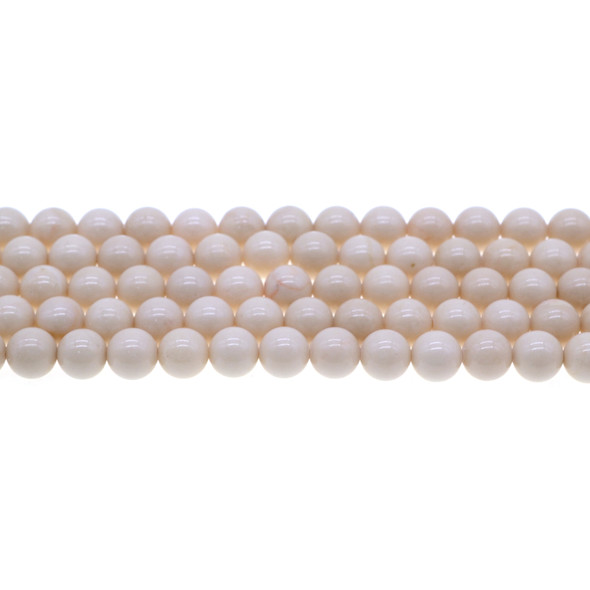 Riverstone Fossil Jasper Round 8mm - Loose Beads