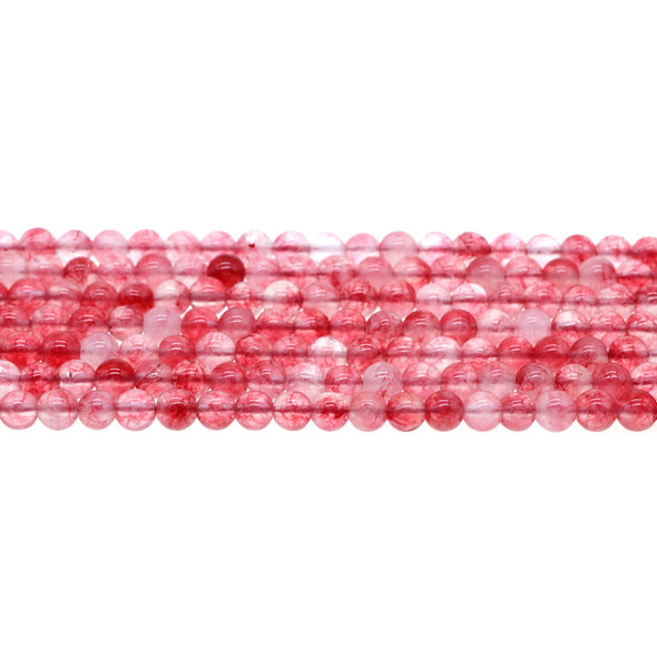 Rainbow Quartz (Cranberry) 6mm - Loose Beads