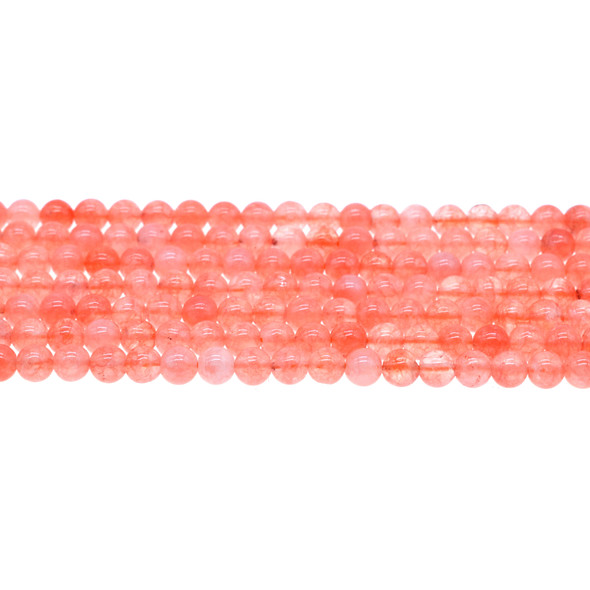 Rainbow Quartz (Papaya) 6mm - Loose Beads