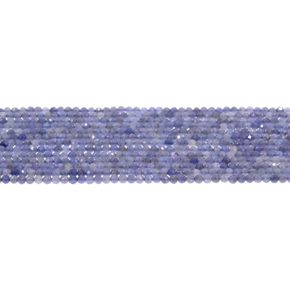 Tanzanite Round Faceted Diamond Cut 3mm - Loose Beads