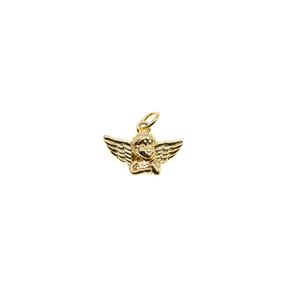 15x11mm Cherub Charm (Gold Plated) - 4/Pack