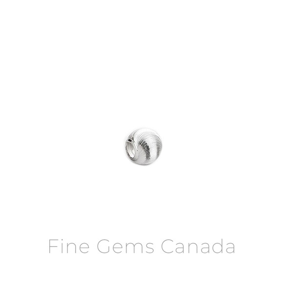5.0mm Cat Eye Bead 1.7mm Hole - 10/pack - 925 Sterling Silver