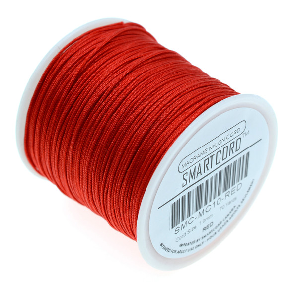 Macrame Nylon Cord 1.0mm - Red (70 Yards)