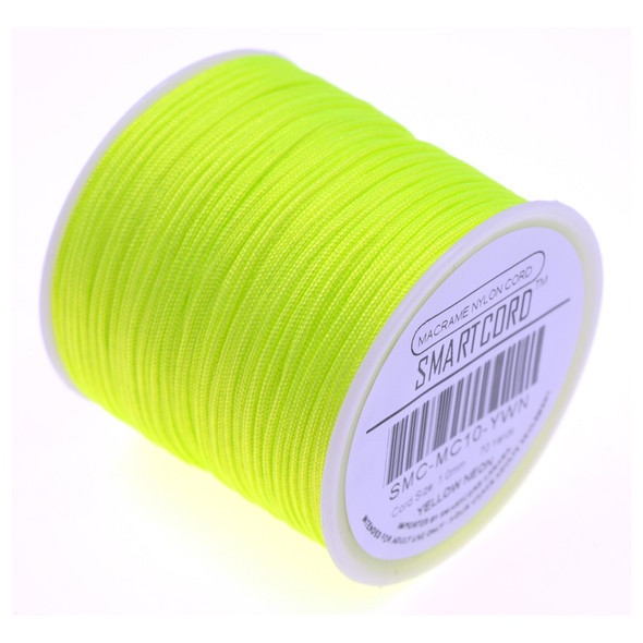 Macrame Nylon Cord 1.0mm - Yellow Neon (70 Yards)