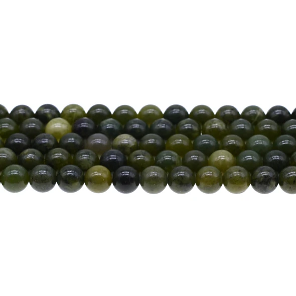 Canadian New Jade Serpentine Round 8mm - Loose Beads