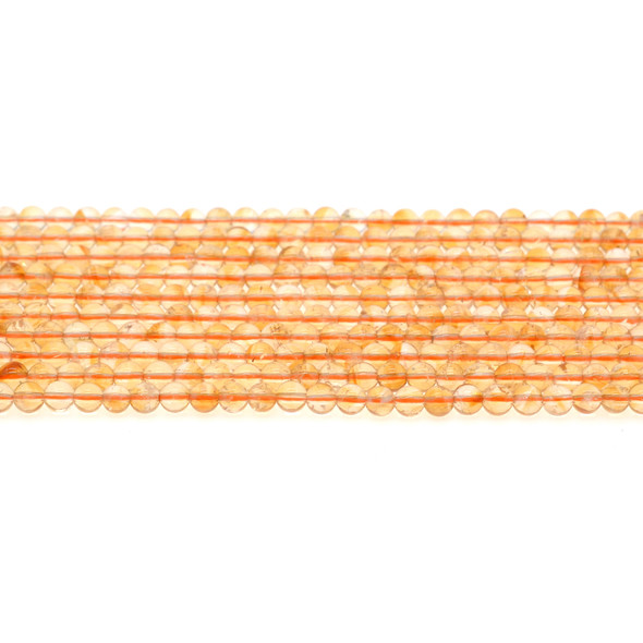 Citrine AA Round 4mm - Loose Beads