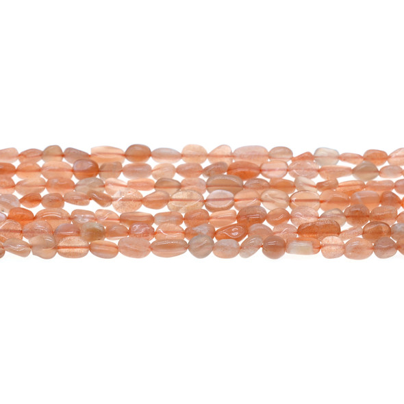 Multicolor Moonstone Nugget Irregular 6mm x 8mm - Loose Beads
