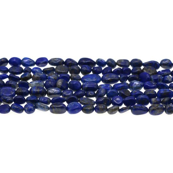Natural Lapis Nugget Irregular 6mm x 8mm - Loose Beads