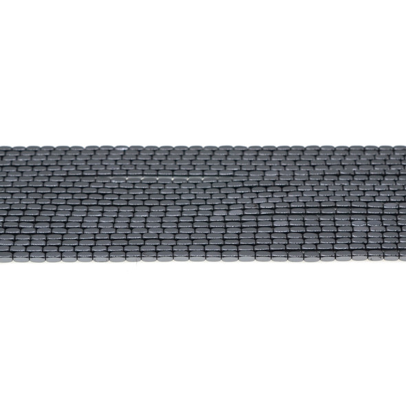 Hematite Rounded Rectangular 2mm x 2mm x 4mm - Loose Beads