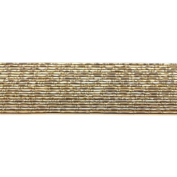 Golden Hematite Tube 2mm x 2mm x 8mm - Loose Beads