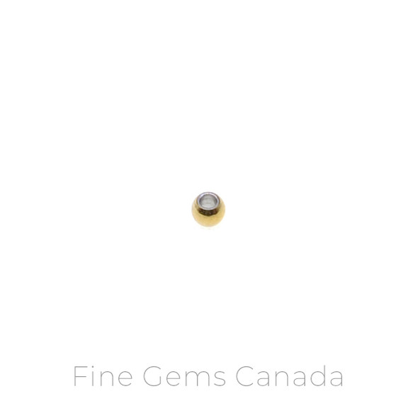 Stainless Steel - 2.0mm Beads (Gold) - 200/Pack