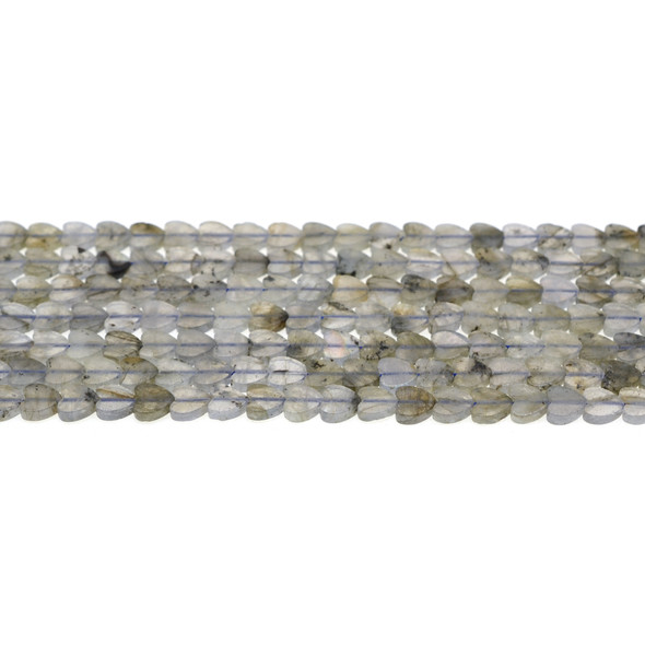 Labradorite Heart Flat 6mm x 6mm x 2mm - Loose Beads