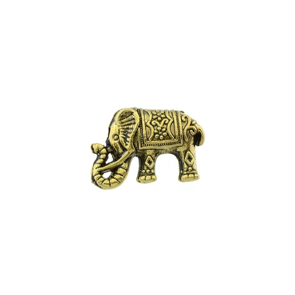 Pewter Elephant 10mm x 14mm - Gold (28Pcs)