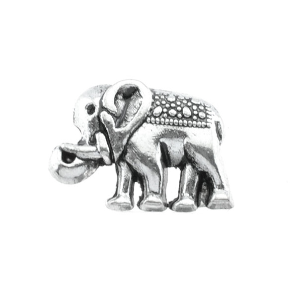 Pewter Elephant Bead (18Pcs)