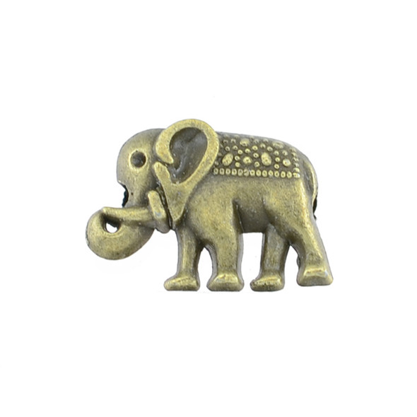 Pewter Elephant Bead - Antique Brass (18Pcs)