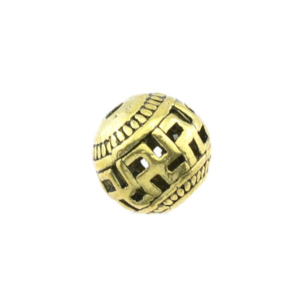 Pewter Zen Designs Beads - Gold (8Pcs)