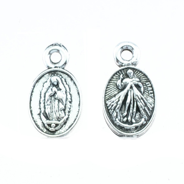 Pewter Madonna Charm (50Pcs)