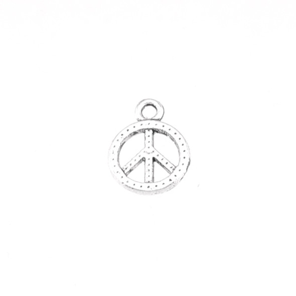 Pewter Small Peace Charm (150Pcs)