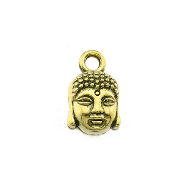 Pewter Buddha Charm - Gold Color (18Pcs)