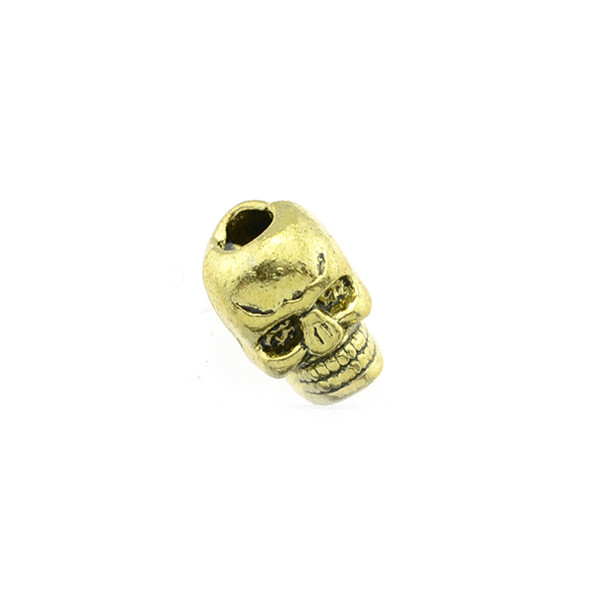 Pewter Skull - Gold Color (18Pcs)