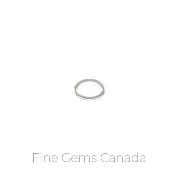 Oval JR .030x.161x.252 (0.76x4.1x6.4mm) - 50/pack - 925 Sterling Silver