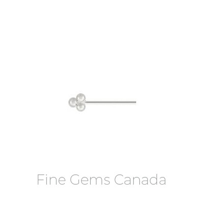 3 Ball End Head Pin 12.7mm (0.5mm Wire) - 20/pack - 925 Sterling Silver