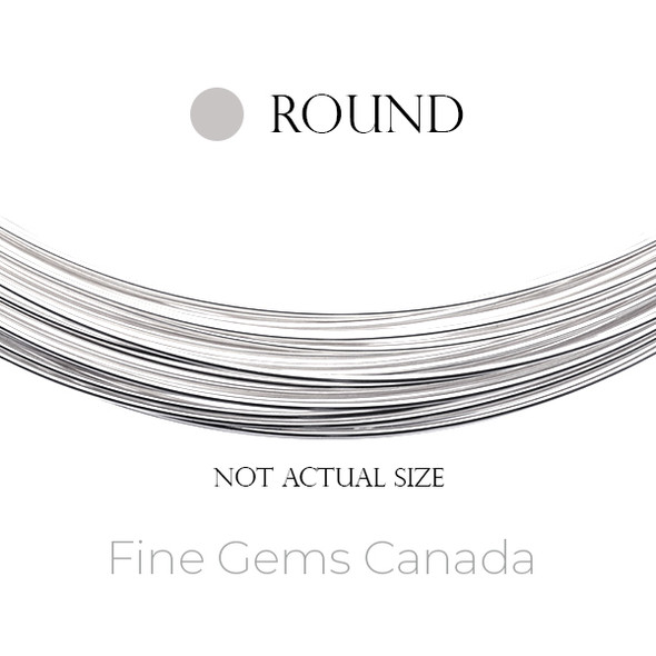 Sterling Silver Wire Half Hard 22 Gauge (0.64mm), Round 1OZ (~31 Feet)