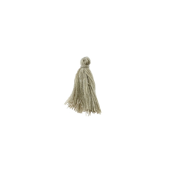 Mini Tassel Cotton 1" - Beige (Pack of 40)