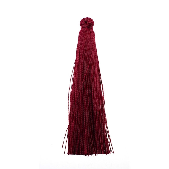 Tassel Art Silk 2.5" - Garnet (Pack of 10)