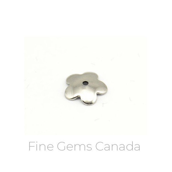 Stainless Steel - 8.0mm Flower Cap - 100/Pack