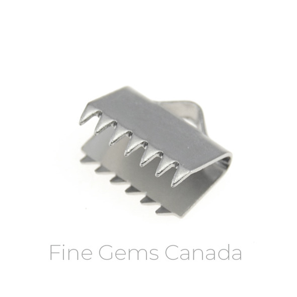 Stainless Steel - 10.5mm Folding Ends with Teeth - 30/Pack
