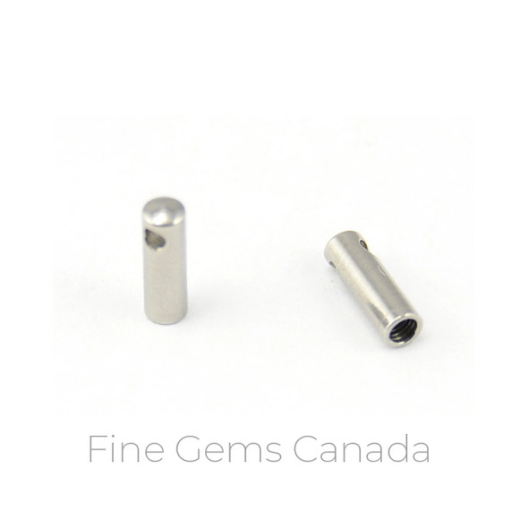 Stainless Steel - 1.5mm (I.D.) Tube Endcaps - 50/Pack