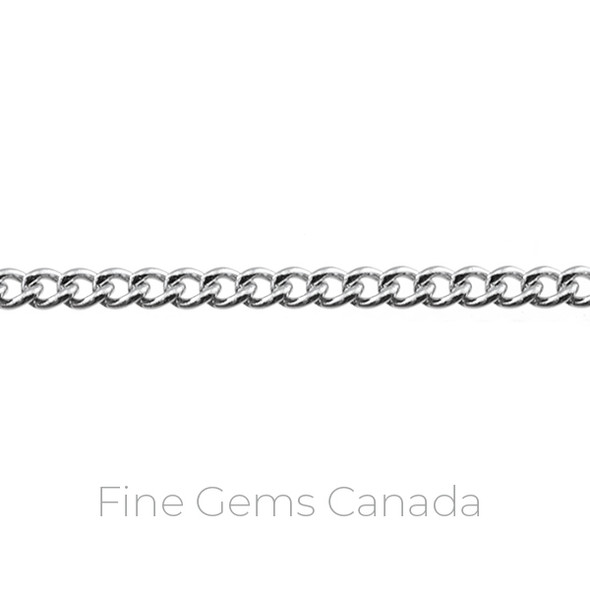 Stainless Steel - 2.2mm Thick Curb Chain - 10m