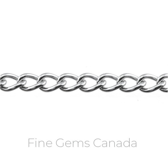 Stainless Steel - 3.8mm Thick Curb Chain - 10m
