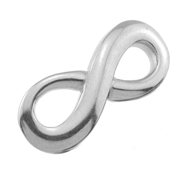 Stainless Steel Infinity Connector - 11x27mm - 10/Pack