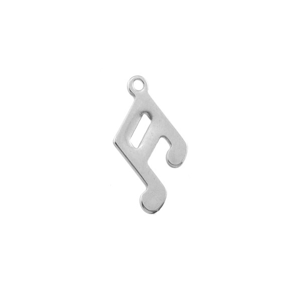 Stainless Steel Musical Note - 10x10mm - 40/Pack